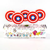 Superheroes Theme Cake Candles (5 pcs) Captain America- Funzoop The Party Shop