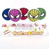 Superheroes Theme Cake Candles (5 pcs) Spider-man Masks - Funzoop The Party Shop