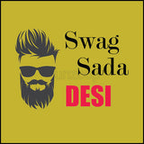 Swag Sada Desi photo booth placard with bold desi typography for party photography from Funzoop The Party Shop
