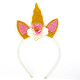 Unicorn Glitter Pearl Headband