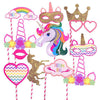 Unicorn Theme Photo Booth Party Props [12 Pcs] - Funzoop