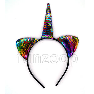 Unicorn Sequins Girl's Headband - Funzoop