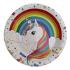Unicorn Theme Paper Food Plates - Funzoop