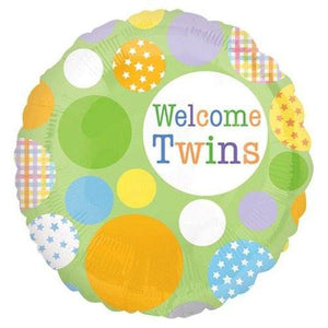 18" Welcome Twins Foil Balloon - Funzoop